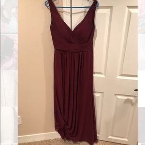 bill levkoff formal dress-color is wine
